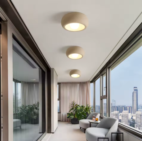 Moderne LED-Deckenleuchte – Minimalistisches Runddesign, warmweißes Licht